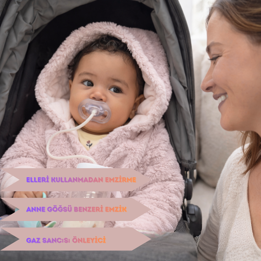 BİO BABY ELER SERBEST EMZİK BAŞLIKLI BİBERON
